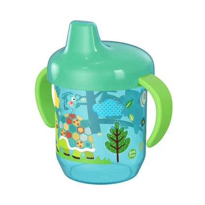 260ml Cartoon Baby Drinking Cup with Handle – Durable PP Plastic, Suitable for Ages 7 Months to 12 Years