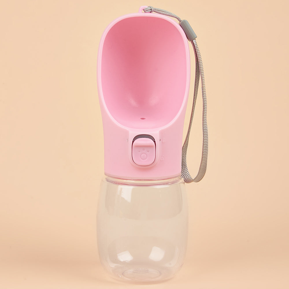Portable Dog Water Bottle – Eco-Friendly PC Plastic Pet Water Dispenser with Lanyard – 300ml, 350ml, 550ml