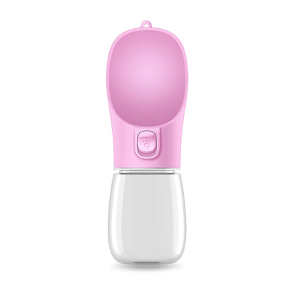 Portable Dog Water Bottle – Eco-Friendly PC Plastic Pet Water Dispenser with Lanyard – 300ml, 350ml, 550ml