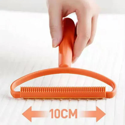 Portable Lint Remover Brush – Double-Sided Copper Blade for Pet Hair, Fabric & Carpet