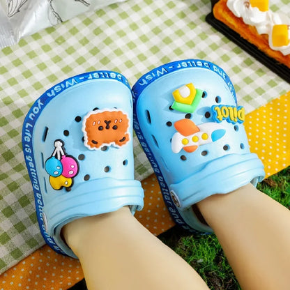 Summer Kids Sandals - Cartoon Design