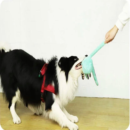 Plush Squeaky Dog Toy with Built-in Sounder – Soft Fleece Chew Toy, 11 × 8.5 × 32 cm