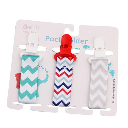 Baby Pacifier Clip Set – 3 Pieces Polyester Clips, 26 cm Length