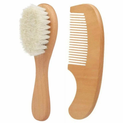 Soft Wool and Nylon Baby Comb – Gentle Hair Brush for Babies and Kids
