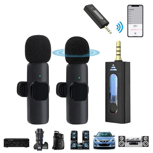 Wireless 3.5mm Lavalier Lapel Microphone