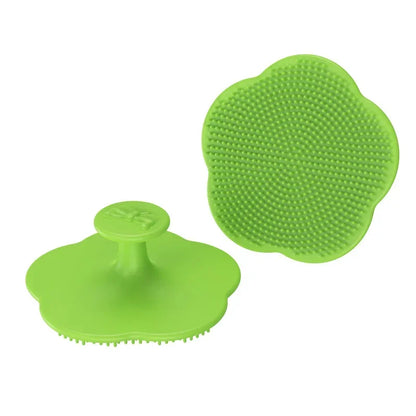 Silicone Baby Bath and Shampoo Brush – Floral Design, Safe for 1-3 Years