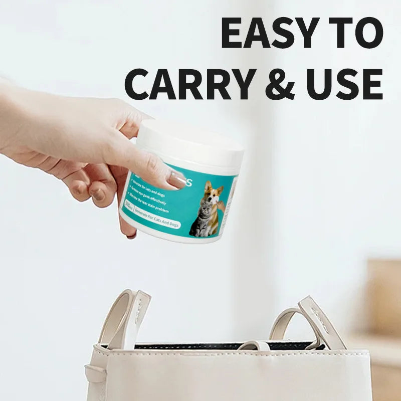 Gentle Pet Eye and Fur Cleaning Wipes – For Dogs and Cats