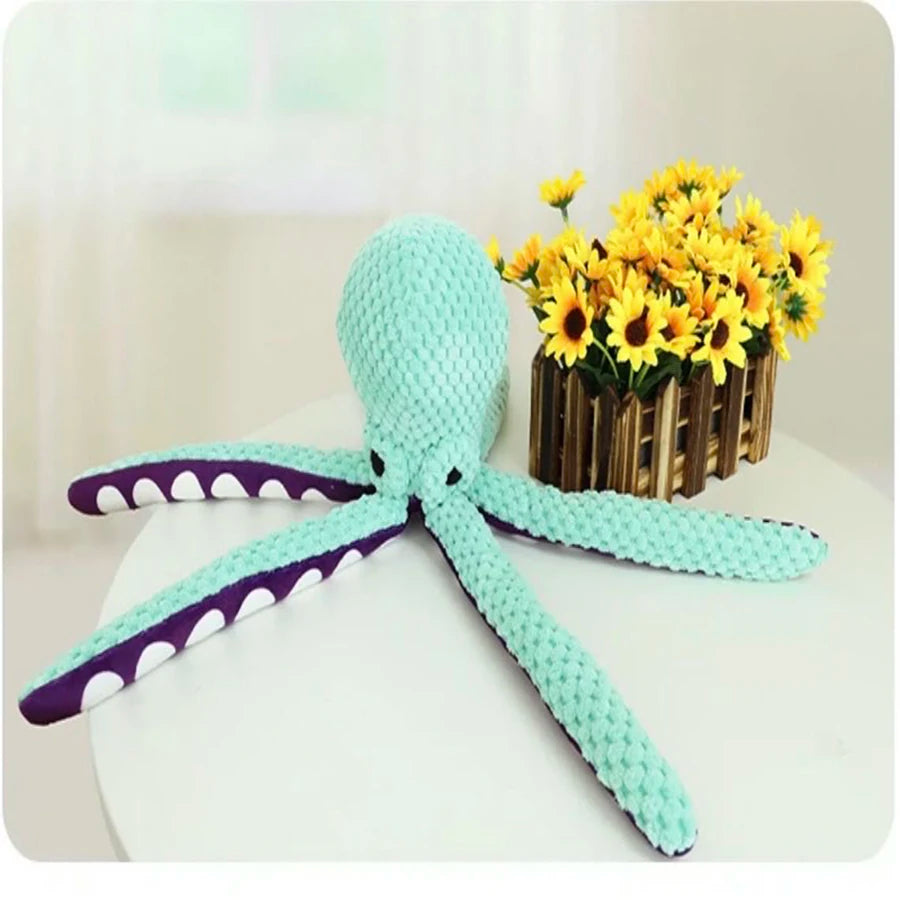 Plush Squeaky Dog Toy with Built-in Sounder – Soft Fleece Chew Toy, 11 × 8.5 × 32 cm