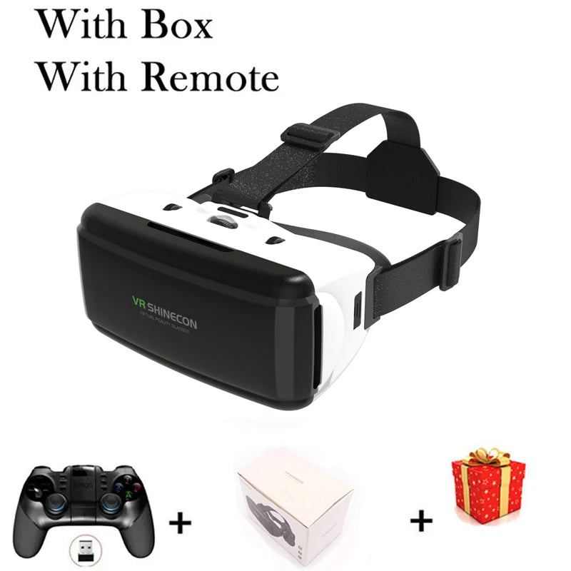 Virtual Reality Headset with Wireless Bluetooth Controller – 3D VR Glasses for Smartphones (4.7–6.1")