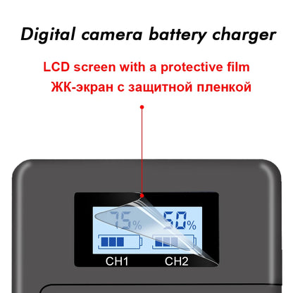 Rechargeable Camera Battery – LP-E10 Type, 7.4V 2200mAh, Compatible with Canon EOS DSLR Models