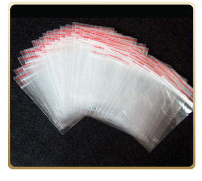 200ml Reusable Plastic Food Storage Bags – Square, Foldable, Eco-Friendly