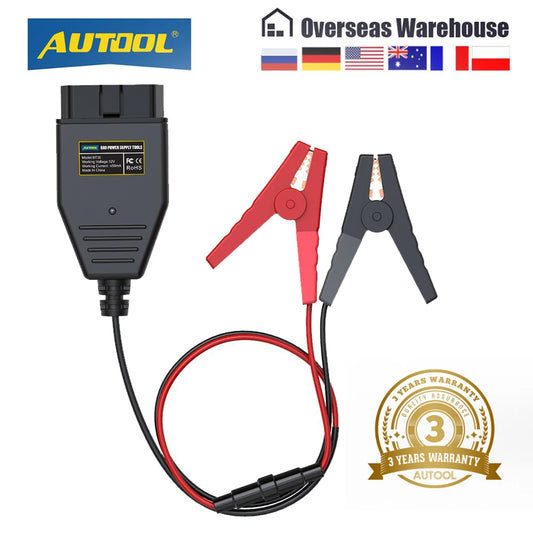 AUTOOL BT30 Car OBD2 ECU Memory Saver – Battery and Data Protection Tool