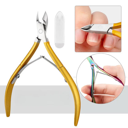 Professional Stainless Steel Nail Cuticle Nipper – Precision Clipper for Manicure & Pedicure