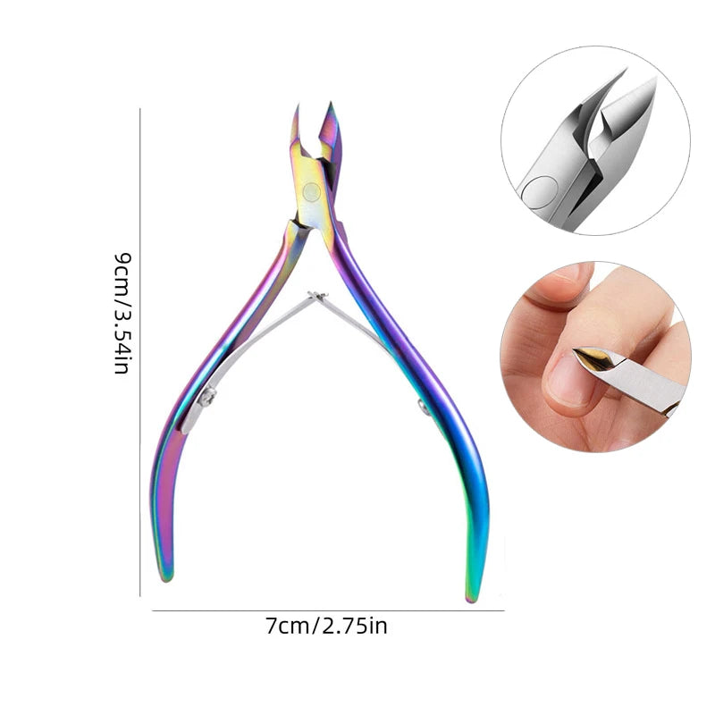 Professional Stainless Steel Nail Cuticle Nipper – Precision Clipper for Manicure & Pedicure