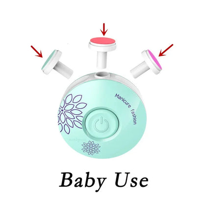 Electric Nail Polisher – Portable Clipper & Trimmer for Babies and Kids