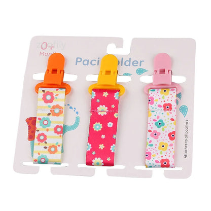 Baby Pacifier Clip Set – 3 Pieces Polyester Clips, 26 cm Length