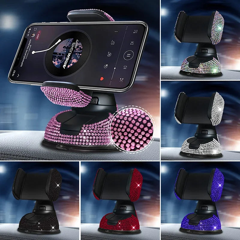 Diamond Cell Phone Holder - Bling Car Mount