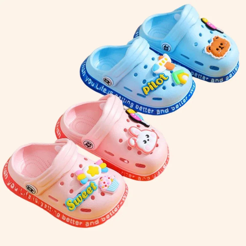 Summer Kids Sandals - Cartoon Design