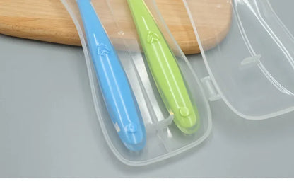 Silicone Baby Spoon and Fork Set – Safe, Latex-Free Flatware for Babies and Kids