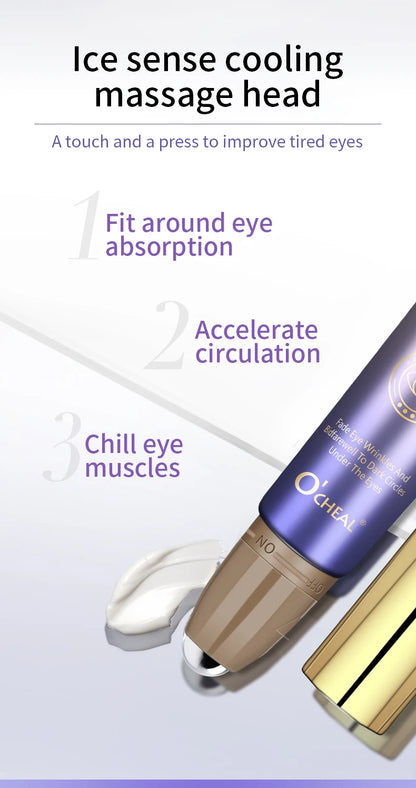 O'CHEAL Anti-Wrinkle Eye Cream with Roller Ball – Hydrating, Quick-Dry, Anti-Aging Serum – 20g