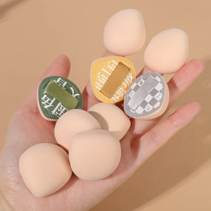 Mini Finger Makeup Sponge Puff – Natural Teardrop Cosmetic Puff – 5 or 10 PCS Set