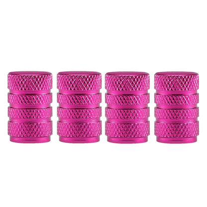 Aluminium Wheel Air Valve Covers – 4pcs Set with O-Ring Seal, Multi-Color