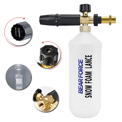 Foam Lance with 1L Bottle – Compatible with Karcher K2 to K7 Pressure Washers
