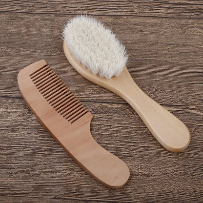 Soft Wool and Nylon Baby Comb – Gentle Hair Brush for Babies and Kids