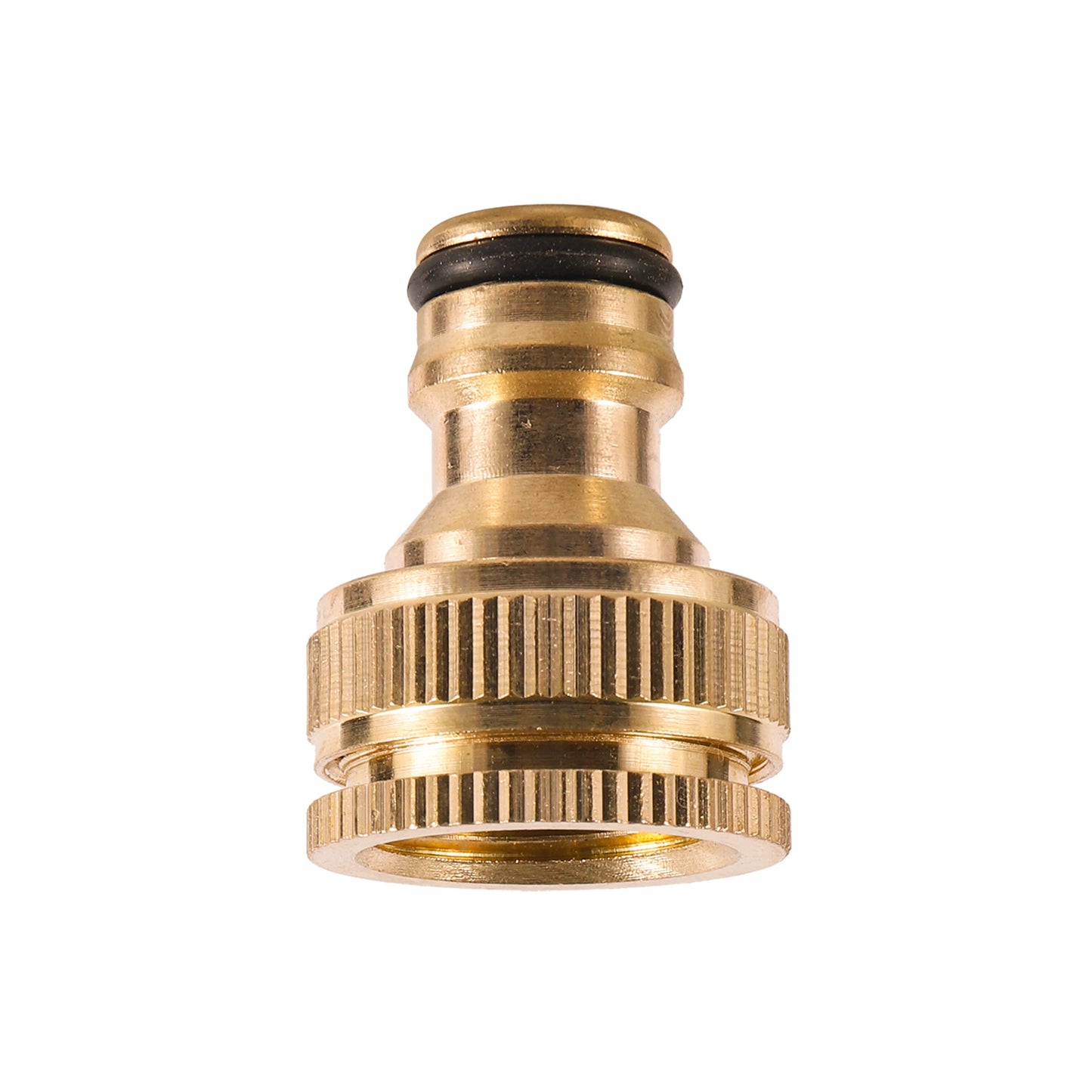 Brass Nipple Quick Connector – 1/2" to 3/4" Threaded Tap Adapter for Garden Hose & Washing Equipment