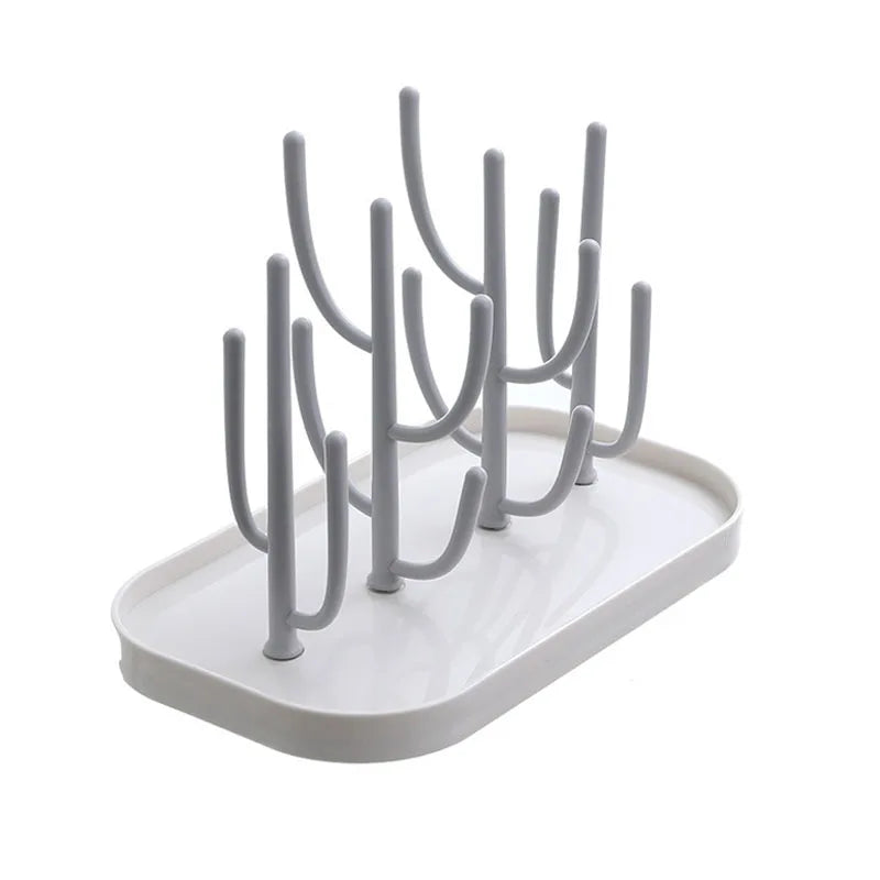 Baby Bottle Drying Rack – Removable ABS & PP Dry Sanitation Rack – Blue, Pink, Beige