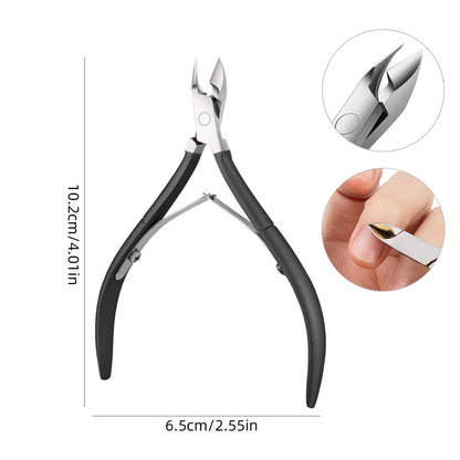 Professional Stainless Steel Nail Cuticle Nipper – Precision Clipper for Manicure & Pedicure