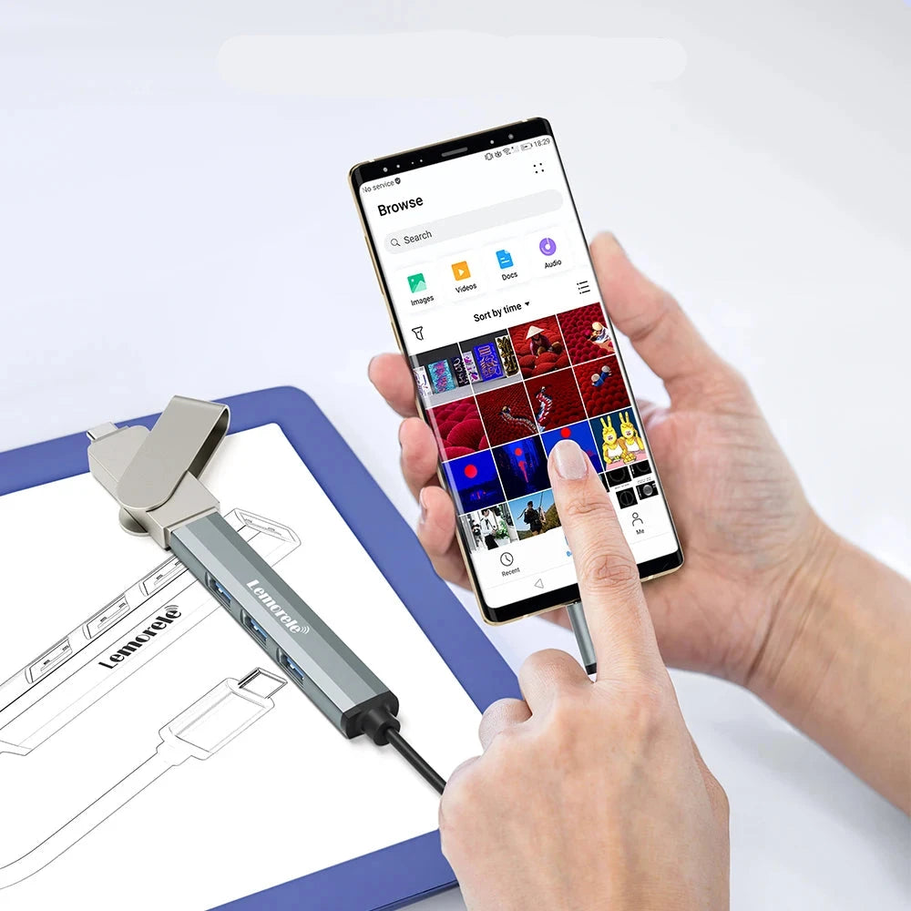 USB Hub - Type-C & USB-A Multi-Splitter