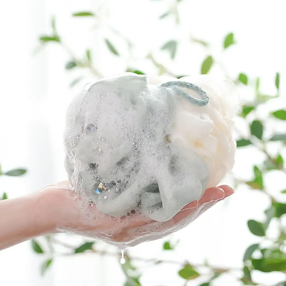 PE Bath Sponge Ball – Soft Bathing Accessory – 12 × 12 cm