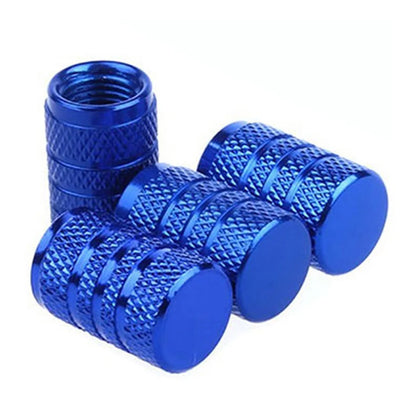 Aluminium Wheel Air Valve Covers – 4pcs Set with O-Ring Seal, Multi-Color