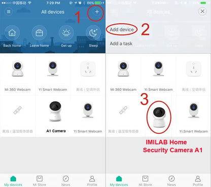 2K 360° Smart Home Security Camera – Wi-Fi, Night Vision, Motion Detection, Two-Way Audio