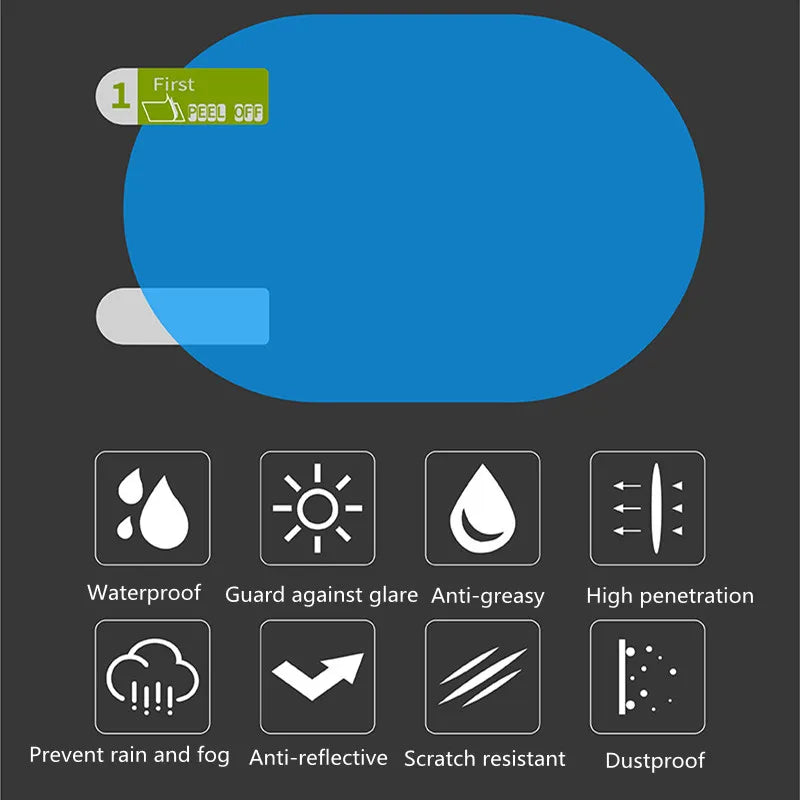 Rearview Mirror Anti-Fog Film - Enhance Visibility