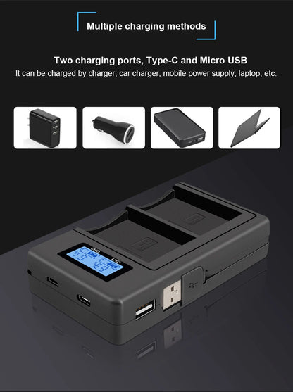 Rechargeable Camera Battery – LP-E10 Type, 7.4V 2200mAh, Compatible with Canon EOS DSLR Models