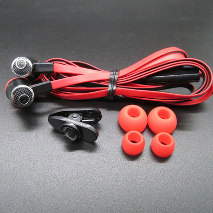 3.5mm Wired In-Ear Headphones with Microphone – Stereo Sound, Flat Tangle-Free Cable, Noise Isolation