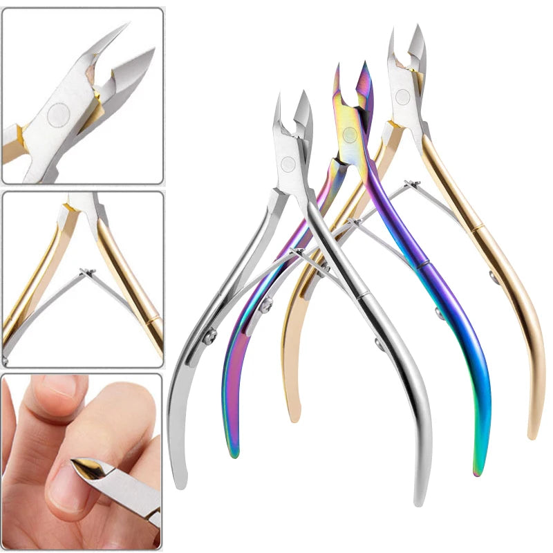 Professional Stainless Steel Nail Cuticle Nipper – Precision Clipper for Manicure & Pedicure
