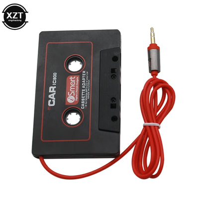 Car Cassette Tape Adapter – 3.5mm AUX Audio Converter for MP3/Phone