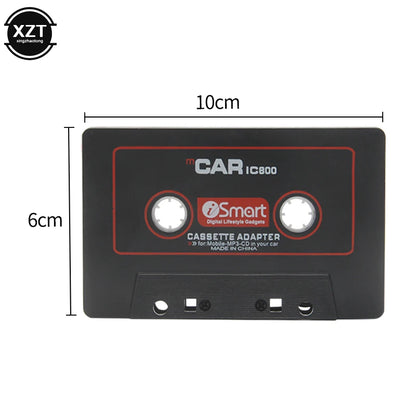 Car Cassette Tape Adapter – 3.5mm AUX Audio Converter for MP3/Phone