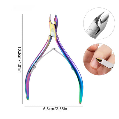 Professional Stainless Steel Nail Cuticle Nipper – Precision Clipper for Manicure & Pedicure