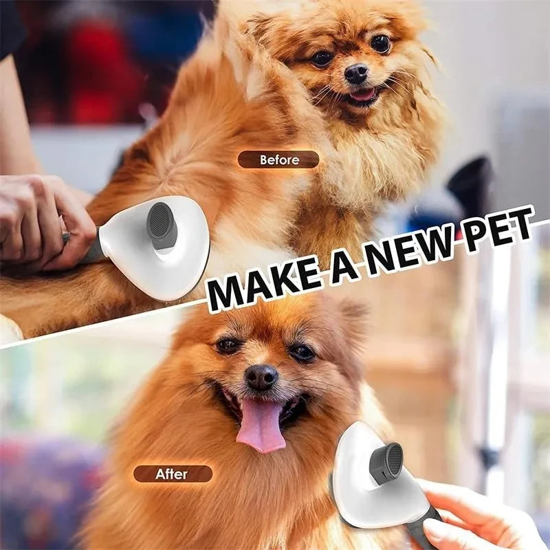 Pet Hair Removal Brush – Slicker Grooming Brush with Stainless Steel Pins for Dogs and Cats