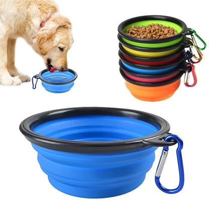 Silicone Dog Feeder Bowl - 2-in-1 Dispenser