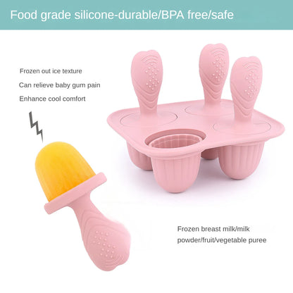Silicone Baby Food Storage Box – Four-Lattice Design, Safe and BPA-Free