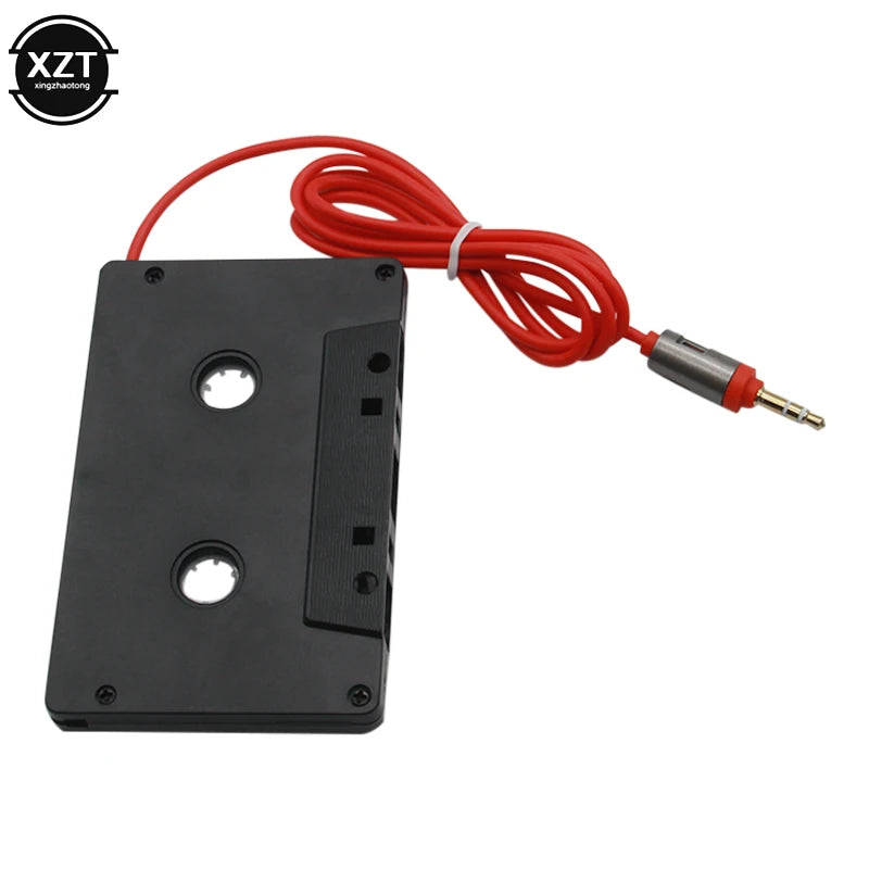 Car Cassette Tape Adapter – 3.5mm AUX Audio Converter for MP3/Phone