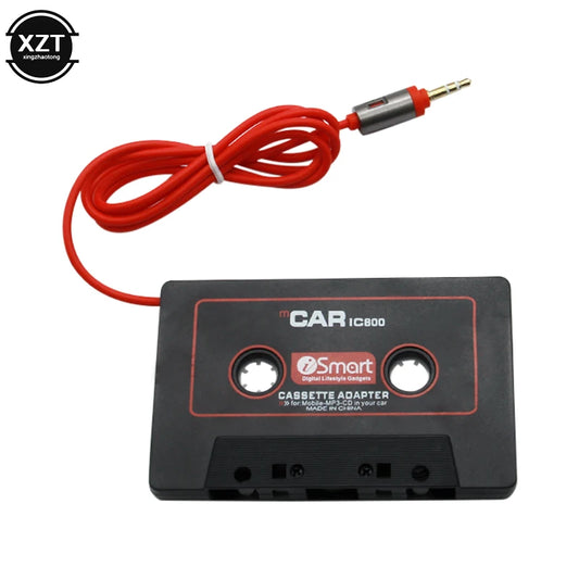 Car Cassette Tape Adapter – 3.5mm AUX Audio Converter for MP3/Phone