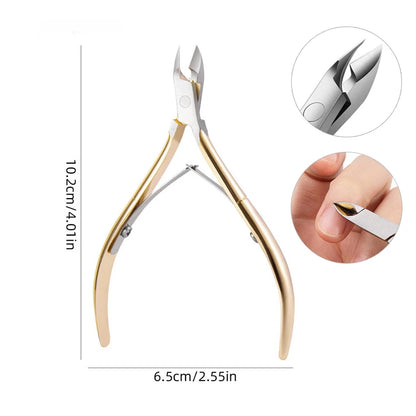 Professional Stainless Steel Nail Cuticle Nipper – Precision Clipper for Manicure & Pedicure