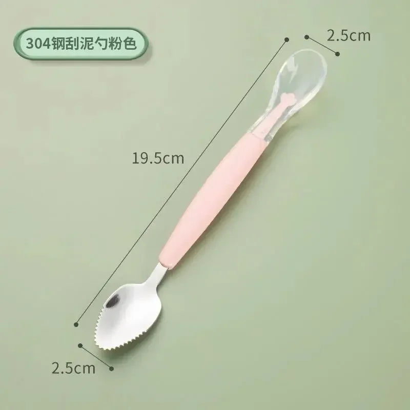 Silicone Baby Spoon and Fork Set – Safe, Latex-Free Flatware for Babies and Kids