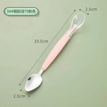 Silicone Baby Spoon and Fork Set – Safe, Latex-Free Flatware for Babies and Kids